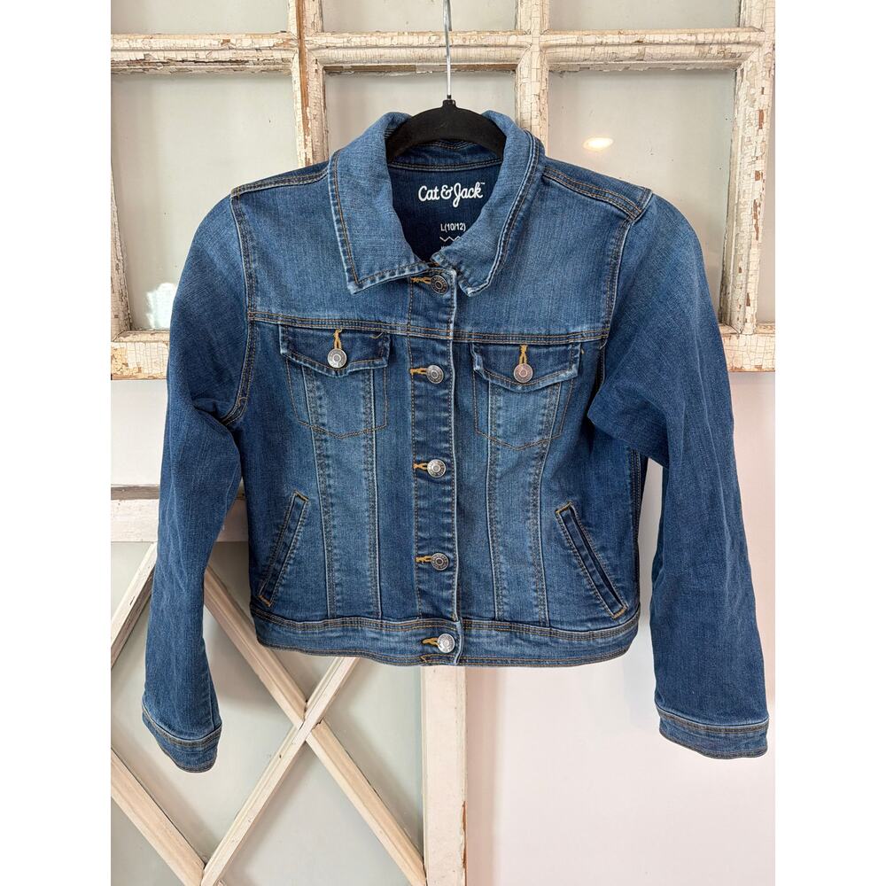 Cat & Jack girls size 10/12 jean jacket